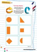 Turning shapes worksheet Turning shapes worksheet