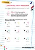 Understanding column multiplication worksheet Understanding column multiplication worksheet