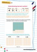 Understanding decimal numbers worksheet Understanding decimal numbers worksheet