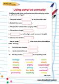 Using adverbs correctly worksheet Using adverbs correctly worksheet