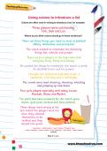 Using colons to introduce a list football worksheet Using colons to introduce a list football worksheet
