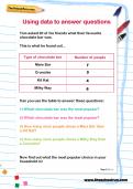 Using data to answer questions worksheet Using data to answer questions worksheet
