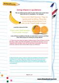 Using ellipsis in quotations worksheet Using ellipsis in quotations worksheet