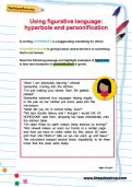 Using figurative language: hyperbole and personification worksheet Using figurative language: hyperbole and personification worksheet