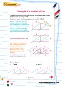 Using lattice multiplication worksheet Using lattice multiplication worksheet