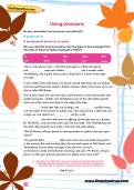 Using pronouns worksheet Using pronouns worksheet