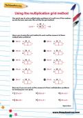 Using the multiplication grid method worksheet Using the multiplication grid method worksheet