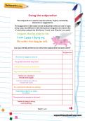 Using the subjunctive worksheet Using the subjunctive worksheet