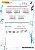 Using the subtraction column method Using the subtraction column method