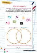 Using Venn diagrams worksheet Using Venn diagrams worksheet