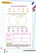 Venn and Carroll diagrams worksheet Venn and Carroll diagrams worksheet