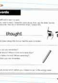 Ways of learning tricky words worksheet Ways of learning tricky words worksheet