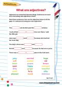 What are adjectives? worksheet What are adjectives? worksheet