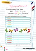 What are polysyllabic words worksheet What are polysyllabic words worksheet
