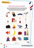 What makes and uses energy worksheet What makes and uses energy worksheet