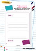 Writing a letter to a story character worksheet Writing a letter to a story character worksheet