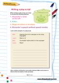 Writing a play script worksheet Writing a play script worksheet