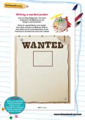 Writing a wanted poster worksheet Writing a wanted poster worksheet