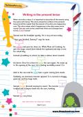 Writing in the present tense worksheet Writing in the present tense worksheet