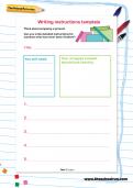 Writing instructions template Writing instructions template