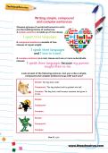 Writing simple, compound and complex sentences worksheet Writing simple, compound and complex sentences worksheet