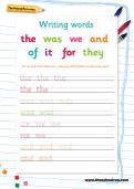 Handwriting high frequency words Handwriting high frequency words