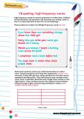 Y2 spelling: high frequency words worksheet Y2 spelling: high frequency words worksheet