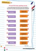 Y5 and Y6 tricky spelling words worksheet Y5 and Y6 tricky spelling words worksheet