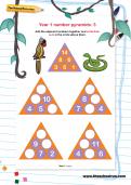 Year 1 number pyramids: 3 Year 1 number pyramids: 3
