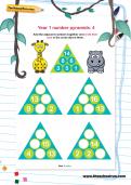 Year 1 number pyramids: 4 Year 1 number pyramids: 4