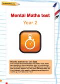 Year 2 mental maths test Year 2 mental maths test