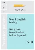 TheSchoolRun optional SATs papers: Y4 English set B TheSchoolRun optional SATs papers: Y4 English set B