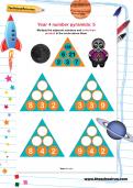 Year 4 number pyramids: 5 Year 4 number pyramids: 5