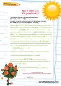 Year 5 Cloze test: the garden party Year 5 Cloze test: the garden party