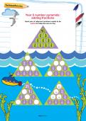 Year 5 number pyramids: adding fractions Year 5 number pyramids: adding fractions