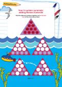 Year 5 number pyramids: adding Roman numerals Year 5 number pyramids: adding Roman numerals