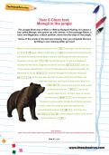 Year 6 Cloze test: Mowgli in the jungle Year 6 Cloze test: Mowgli in the jungle