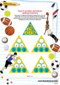 Year 6 number pyramids: adding fractions Year 6 number pyramids: adding fractions