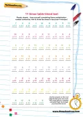 11 times table timed test