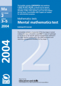 Key Stage 2 - 2004 Maths SATs Papers