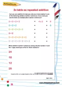 2 times table as repeated addition worksheet