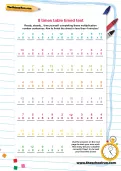 8 times table timed test