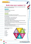 Build a bee race: numbers 1-6