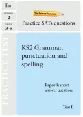 KS2 SATs Grammar, punctuation and spelling TheSchool Run practice paper E