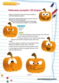 Halloween pumpkin: 2D shapes