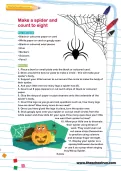 Make a spider and count to eight