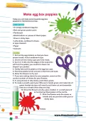 Make egg box poppies