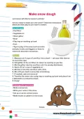 Make snow dough