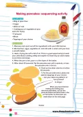 Making pancakes: sequencing activity