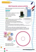 Milk fireworks science activity